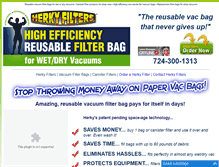 Tablet Screenshot of herkyfilters.com